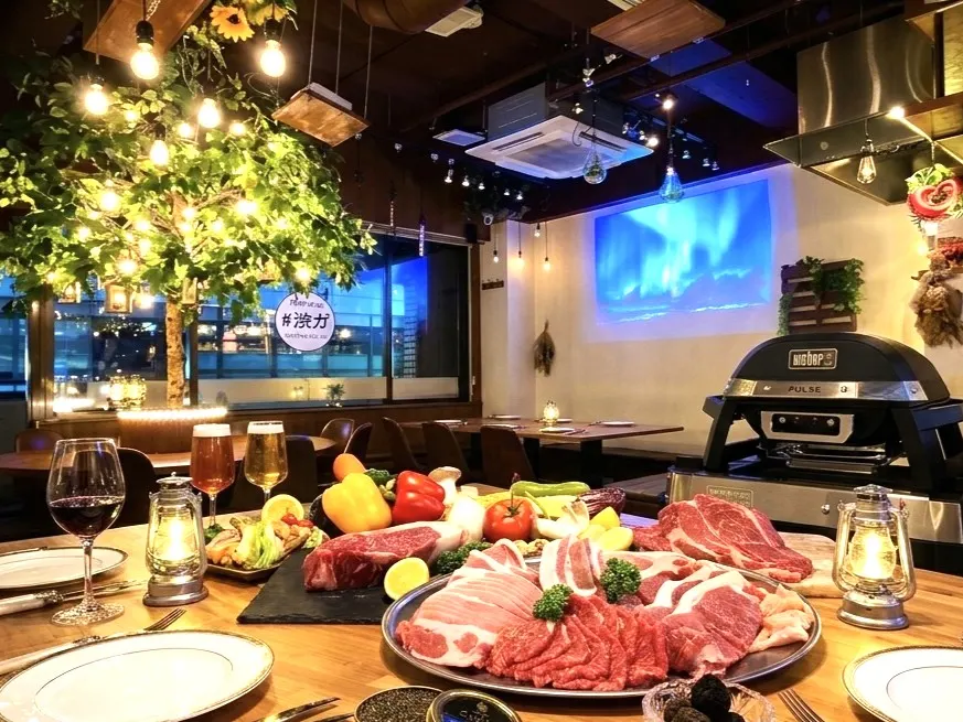 渋谷ガーデンスペース道玄坂 贅沢BBQ チーズフォンデュコース