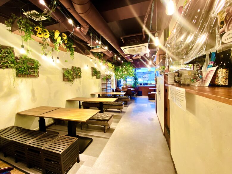 渋谷ガーデンスペース道玄坂 明るい店内